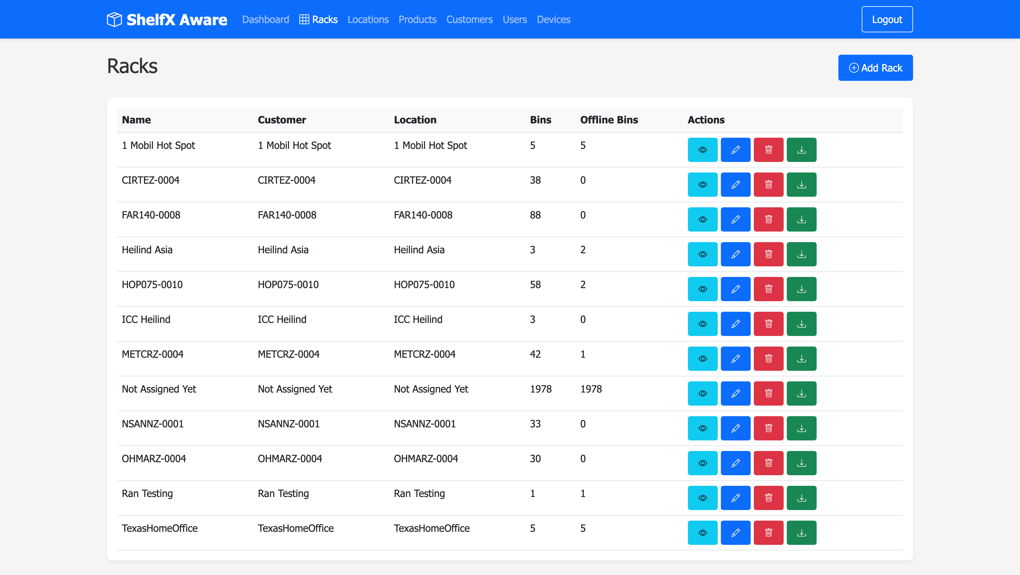 ShelfX Dashboard